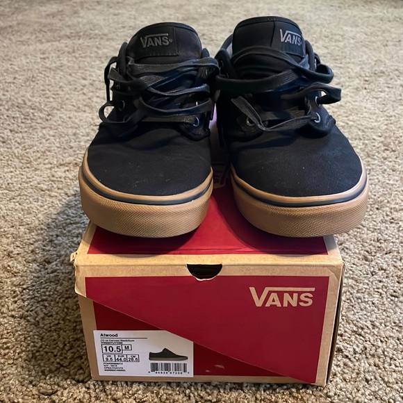 Vans Other - Vans Atwood - Mens Size 10.5 - Black Canvas with Gum Sole - EUC